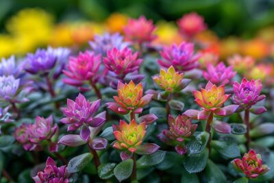 Créez un spectacle continu dans votre jardin avec le Sedum 'Autumn Joy' et admirez sa beauté jusqu'aux gelées