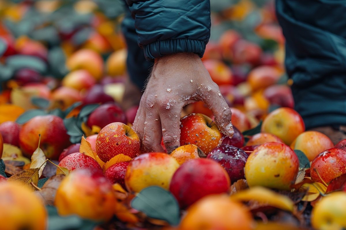 Pourquoi il est essentiel de ramasser les fruits tombés dans votre jardin cet automne